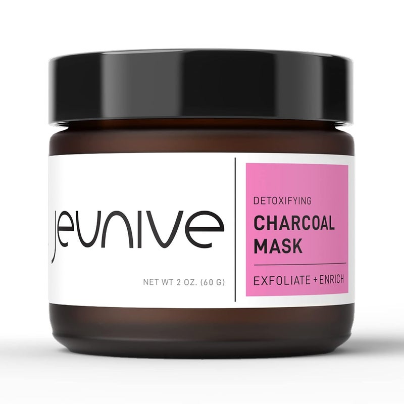 Triple Action Detoxifying Charcoal Mask  Spa Quality Cleansing Clays  Reduce Pores Gently Exfoliate AntiAging  Blackheads Acne Excessive Oil treatment for a youthful complexion 2oz