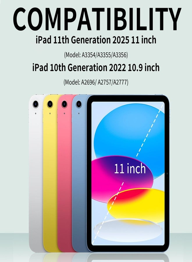 kenke جراب KENKE لجهاز iPad A16 الجيل الحادي عشر/العاشر 2025/2022 (11 بوصة/10.9 بوصة) مع حامل قلم، غطاء هجين قابل للفصل مغناطيسيًا، زاوية عرض عمودية/أفقية، ظهر صلب شفاف، خاصية التشغيل/الإيقاف التلقائي، رمادي - Image 4