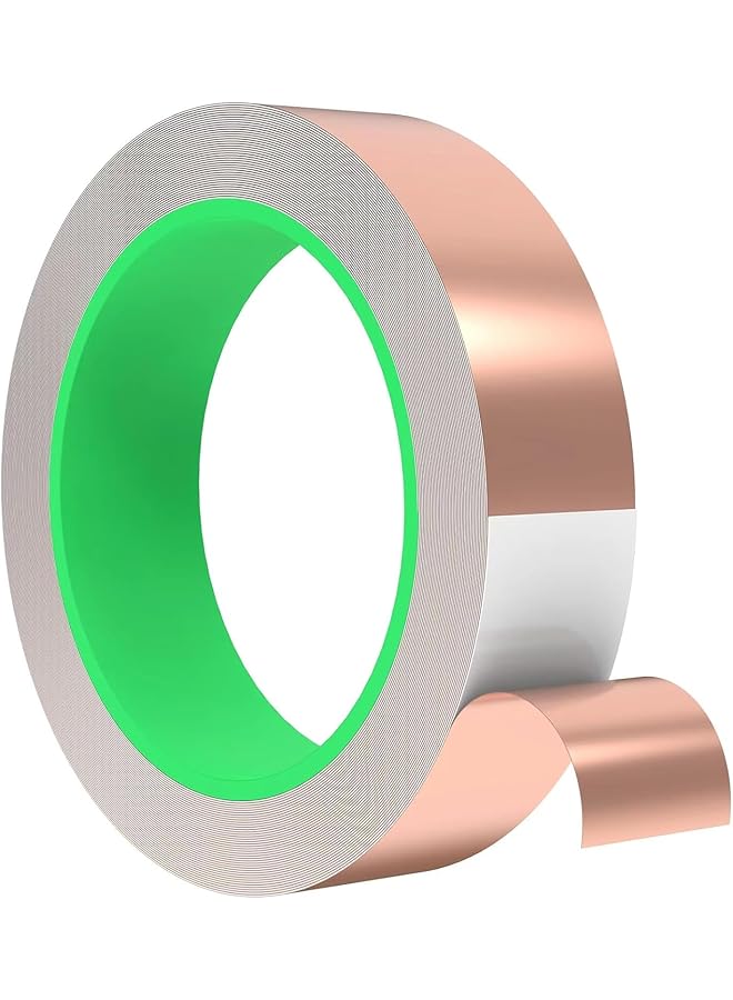 erorex Copper Tape Copper Foil Tape Copper Foil With Conductive Adhesive For Guitar Emi Shielding Crafts Electrical Repairs And Grounding 20Mm  - Image 1