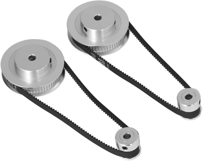 Aluminum Alloy Timing Pulley Set 20T 60T With 280mm Belt For 3D Printer 5mm Bore - Image 1