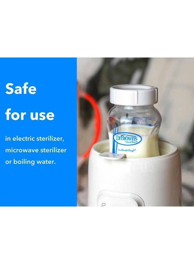 CHUBBIEE Travel and Storage Baby Bottle Caps for Dr. Brown’s Natural Flow Wide-Neck Bottles, Baby Bottle Lids Replacement with Sealing Gasket, Leak-Proof, BPA-Free, Pack of 6 - Image 4
