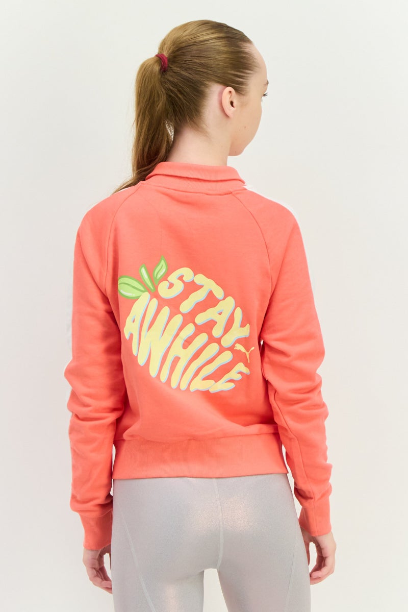 PUMA Women Relaxed Fit Long Sleeves Outdoor Sweatshirt, Pink - Image 3