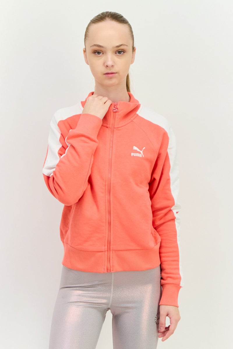 PUMA Women Relaxed Fit Long Sleeves Outdoor Sweatshirt, Pink - Image 1