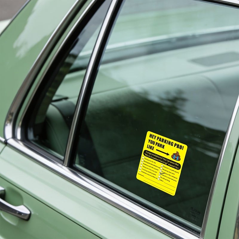 25 Pcs Prank Parking Violation Stickers Strong Adhesive Difficult Removal Funny Punishment - Image 5