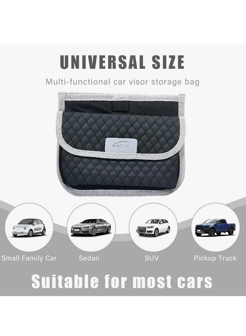 موب حقيبة تخزين متعددة الوظائف بحجم عالمي من MOB، مصنوعة من الجلد الصديق للبيئة، لا تحجب الرؤية، قابلة للتثبيت، مناسبة للسيارات العائلية الصغيرة والسيدان والسيارات الرياضية متعددة الاستخدامات والشاحنات الصغيرة - MOB-57 - Image 2