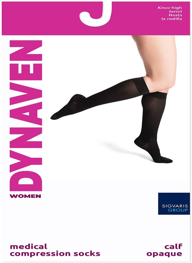 sigvaris DYNAVEN by Sigvaris Women's Compression Calf-High Socks 20-30mmHg Weight - Closed Toe Design for Everyday Support - Small Short - Light Beige - Image 2
