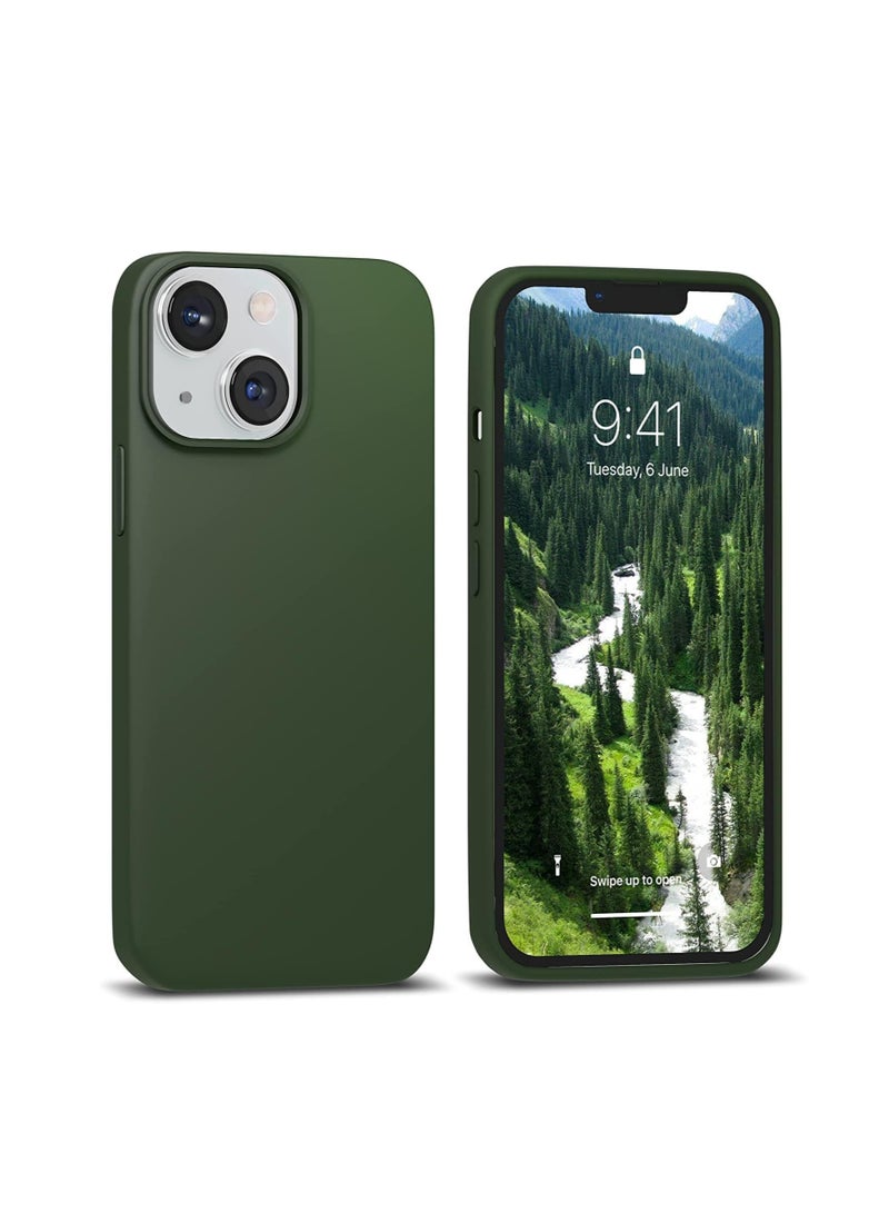 Silicone Case for iPhone 14 6.1-Inch, Silky-Soft Touch Full-Body Protective Phone Case, Shockproof Cover with Microfiber Lining
