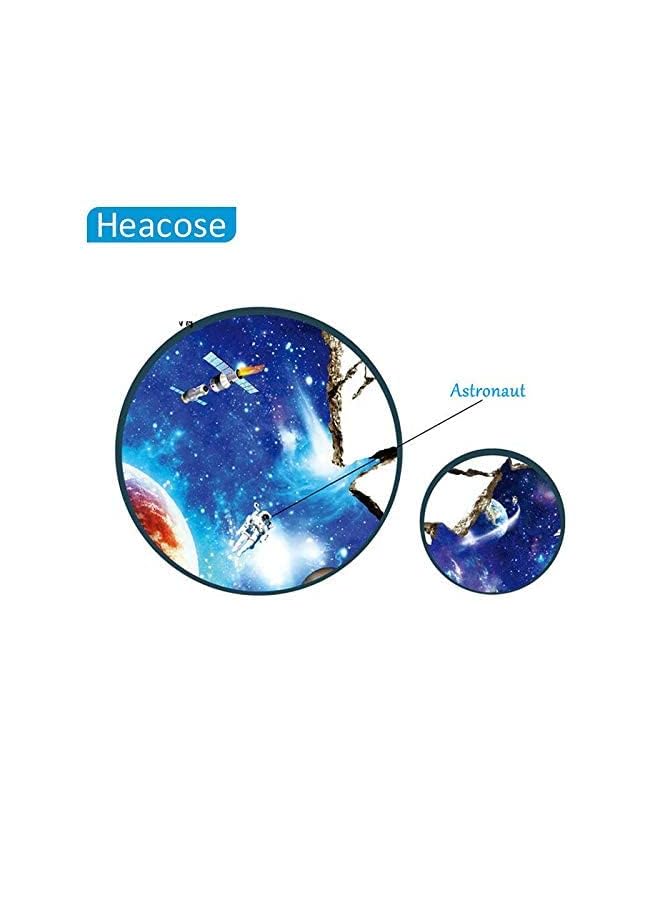 Zaboon Space Galaxy Planet Wall Stickers For Home Decoration Multi Color - Image 2