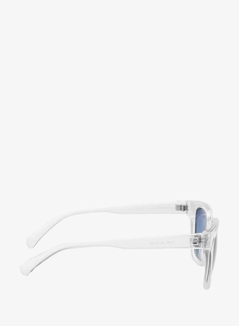 fastrack Polarized Sunglasses Clear Crystal Frame Blue Mirror Lens 51.4mm  - P494BL9PV - Image 3