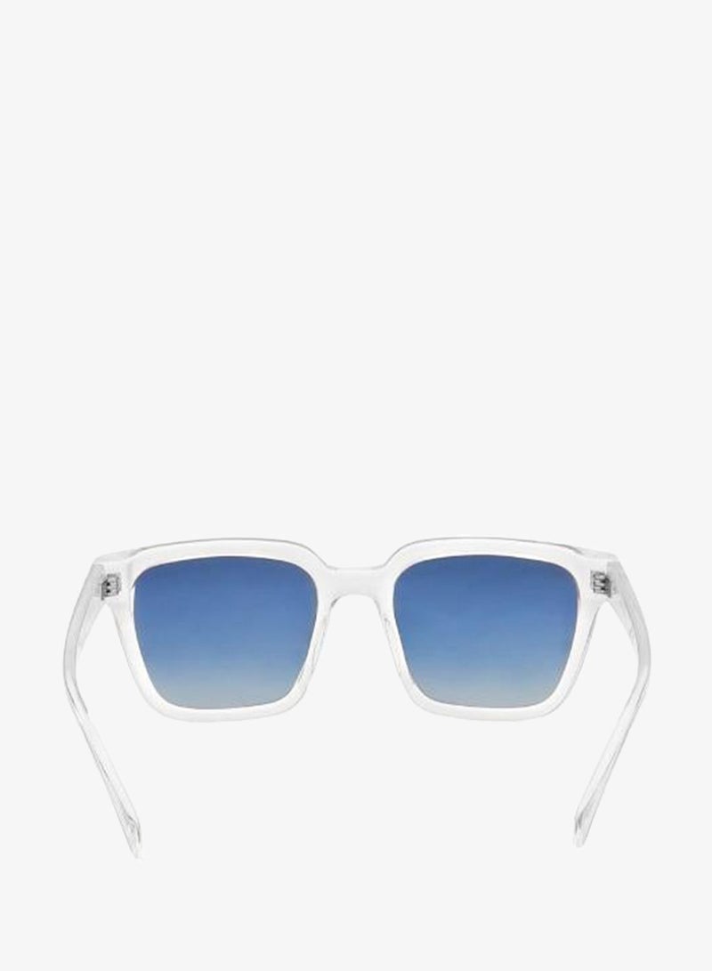 fastrack Polarized Sunglasses Clear Crystal Frame Blue Mirror Lens 51.4mm  - P494BL9PV - Image 4