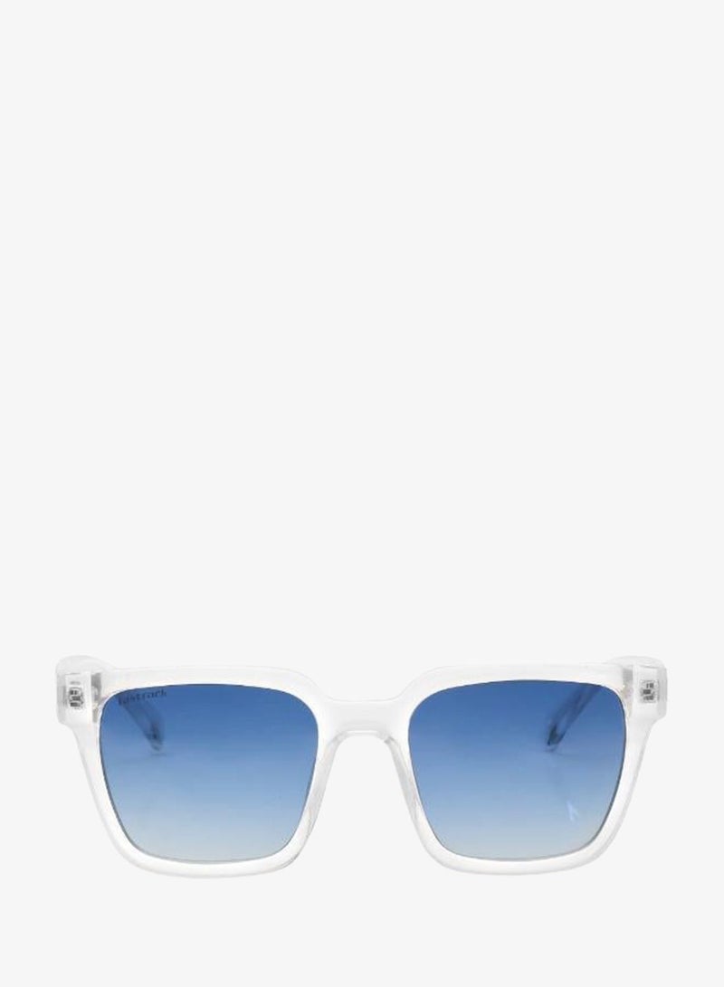 fastrack Polarized Sunglasses Clear Crystal Frame Blue Mirror Lens 51.4mm  - P494BL9PV - Image 2