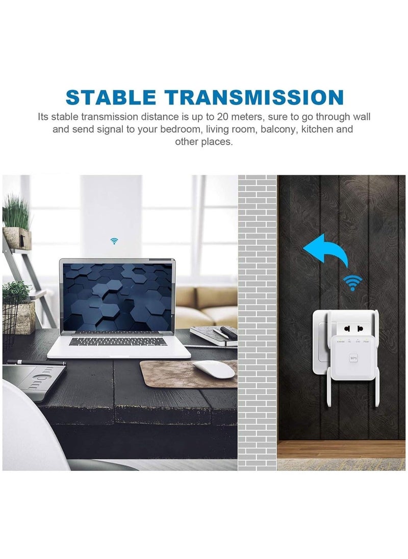 Generic - Wifi Extender,WiFi Repeater,5G 1200Mbps Dual Band WiFi Booster For Home,Internet Booster With Ethernet, With 4 Antennas, Easy Setup - Image 1