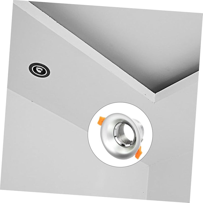 2Pcs White Recessed Trim Ring with Clip Decorative Light Cover for Kitchen Bedroom Hallway - Image 4