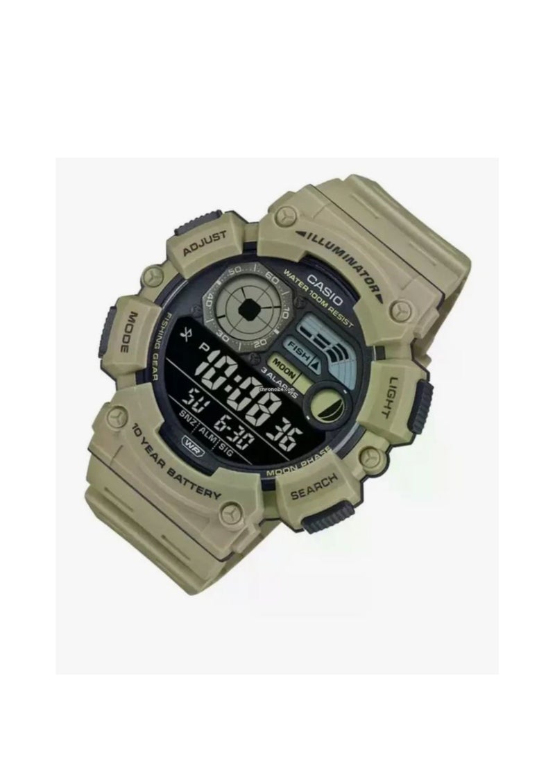 CASIO Men's Digital Watch with Black Dial and Resin Band WS-1500H-5BVDF - Image 3