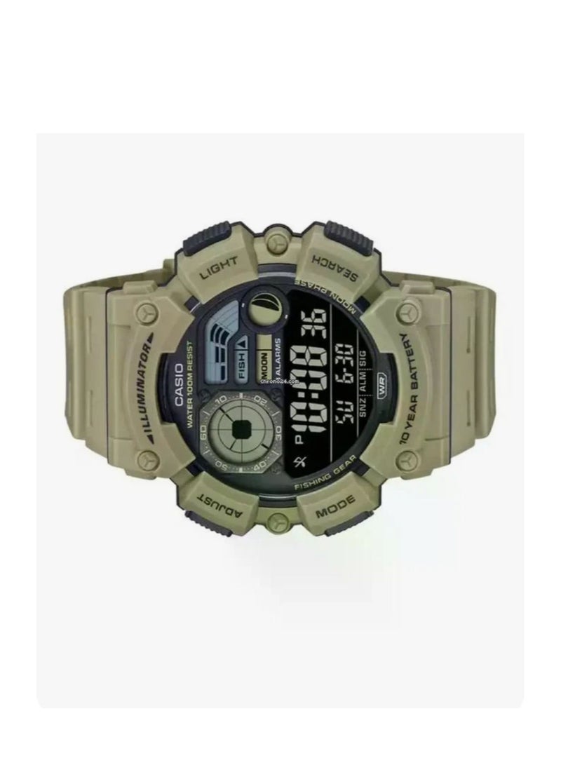 CASIO Men's Digital Watch with Black Dial and Resin Band WS-1500H-5BVDF - Image 4