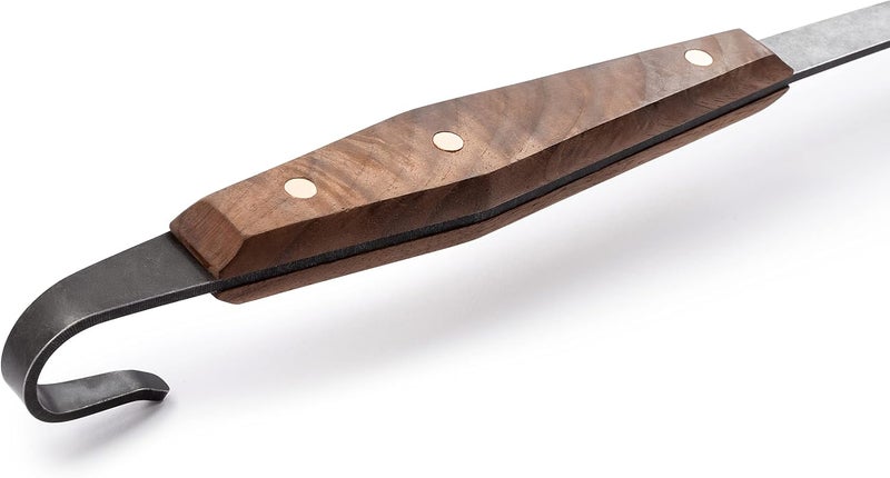 Barebones Grill Ladle with Hand-Tooled Wooden Handle - Image 4