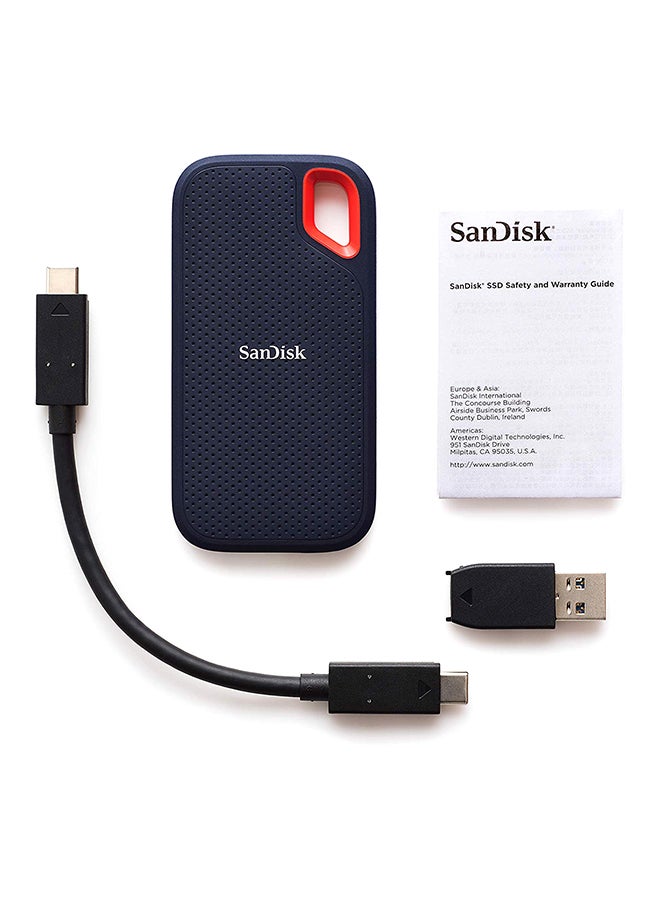 Sandisk 1TB Extreme Portable SSD High Speed Transfers With Up To 1050MB/s Read Speed  USB Type-C USB 3.0, 2.0, 3.2 Gen 2 Sdssde61 1T00 G25