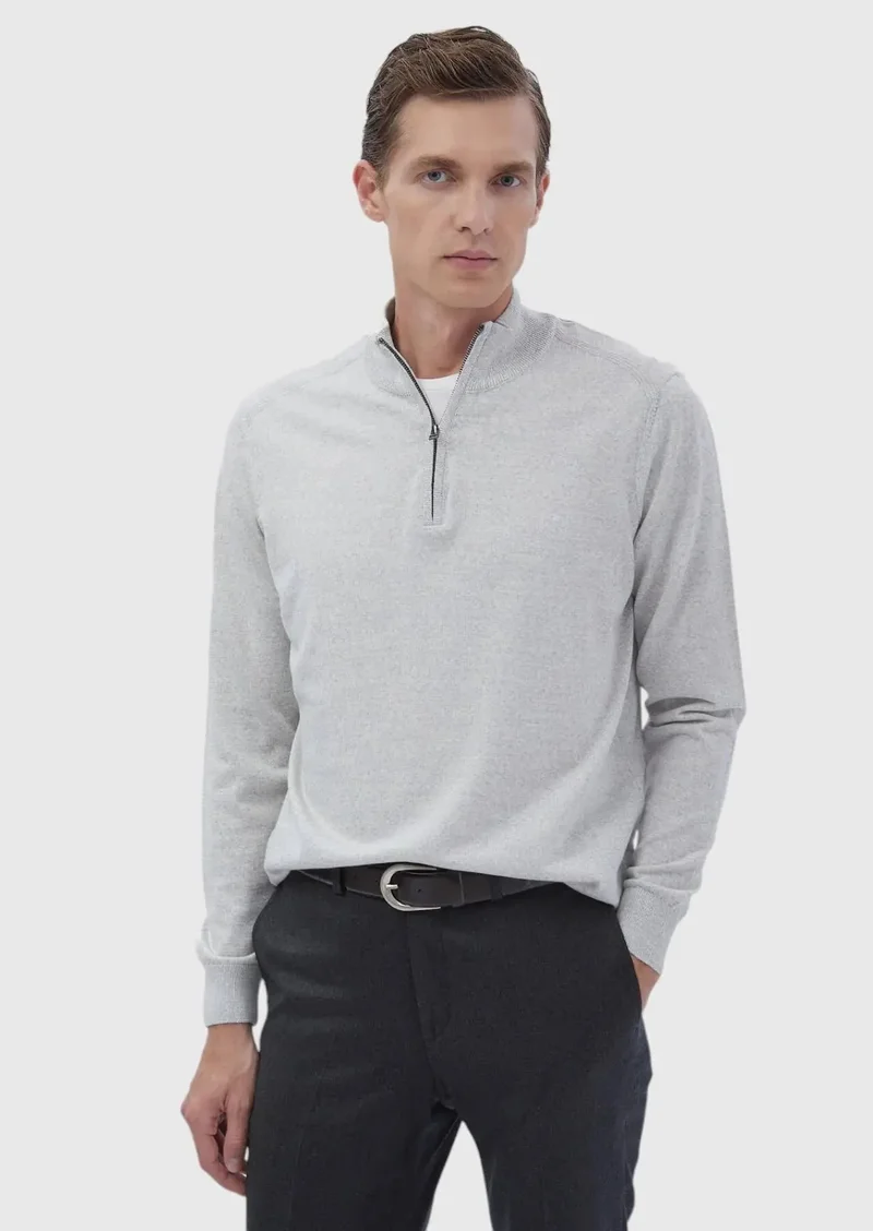 RAMSEY Grey Knitwear Sweatshirt