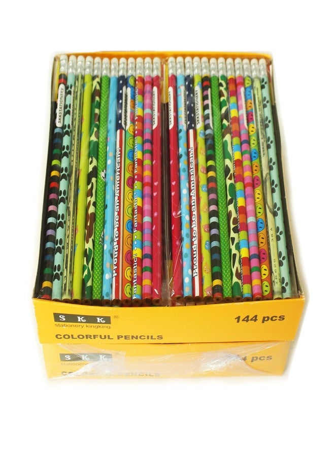 إس كي كي ستيشناري مجموعة أقلام رصاص خشبية ملونة متنوعة من SKKSTATIONERY، 288 قطعة، مع ممحاة، تشكيلة متنوعة من أقلام الرصاص، جوائز وحوافز مميزة، للعودة إلى المدرسة - Image 3