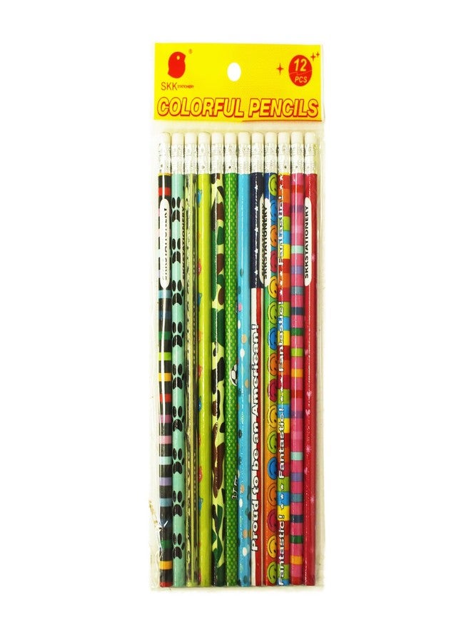 إس كي كي ستيشناري مجموعة أقلام رصاص خشبية ملونة متنوعة من SKKSTATIONERY، 288 قطعة، مع ممحاة، تشكيلة متنوعة من أقلام الرصاص، جوائز وحوافز مميزة، للعودة إلى المدرسة - Image 2