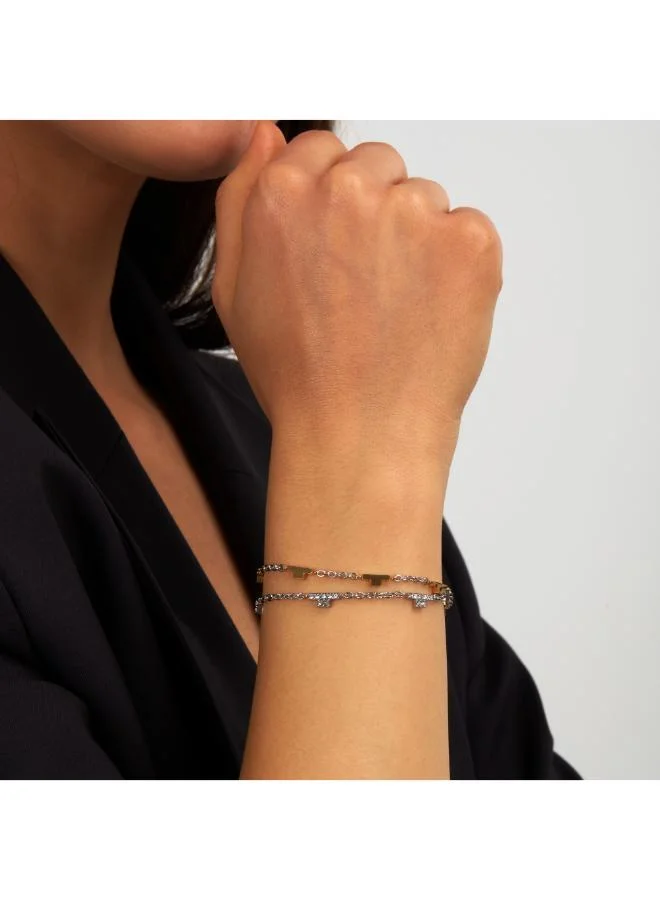 TRUSSARDI  Tjaxc64 T-Logo Bracelet for Women | Best Price UAE