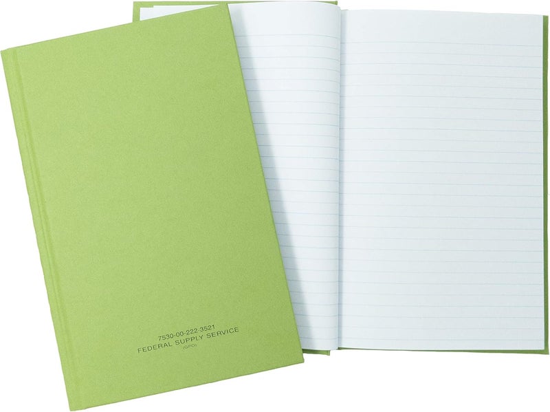 Tacticai Green Military Log Book, 5.25” x 8” - 192 Pages, Record Book for Record Keeping, Supply Chain, Inventory, Training, Maintenance & Field Operations, NSN 530-00-222-3521 - Image 1