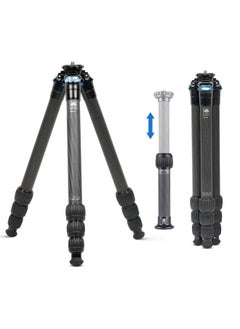 sirui SIRUI AM-284 Carbon Fiber Tripod with Two-Section Carbon Fiber Center Column, Max Height 59.8″, Max Load 15kg (AM284+SL200)  - Image 1