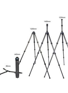 sirui SIRUI AM-284 Carbon Fiber Tripod with Two-Section Carbon Fiber Center Column, Max Height 59.8″, Max Load 15kg (AM284+SL200)  - Image 3