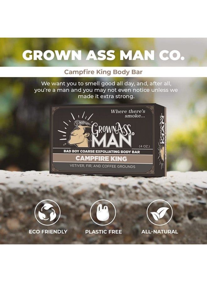 Grown Ass Man Co. Body Bars (Campfire King (Coarse Exfoliant) 3Pack)  - Image 5
