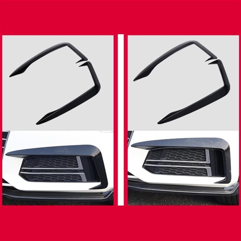 QASULER Carbon Fiber Front Bumper Spoiler for A4 B9 - Image 2