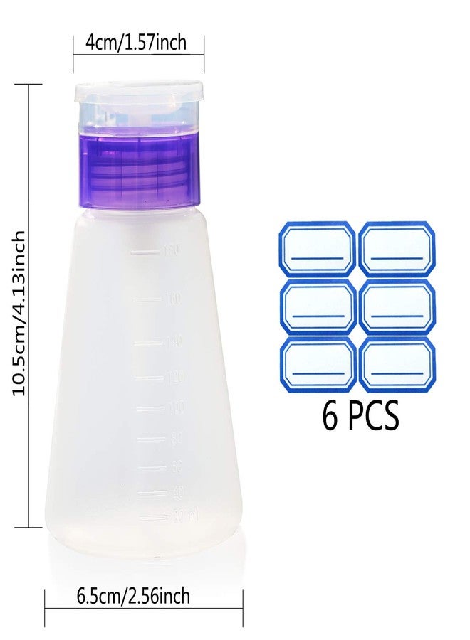 Jiulory Acetone Pump Dispenser Push Down Pump Dispenser Lockable Alcohol Dispenser Bottle 2 Packs 180ml One-Touch Pump Dispenser Empty Bottle For Alcohol,Acetone,Nail PolishToner ect. (2 packs 180ml) - Image 5
