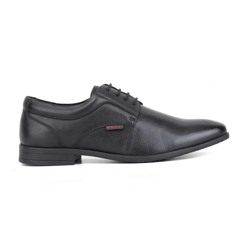 Red Chief Comfortable Genuine Leather Derby Formal Shoe For Men | Rc4053Lr Black