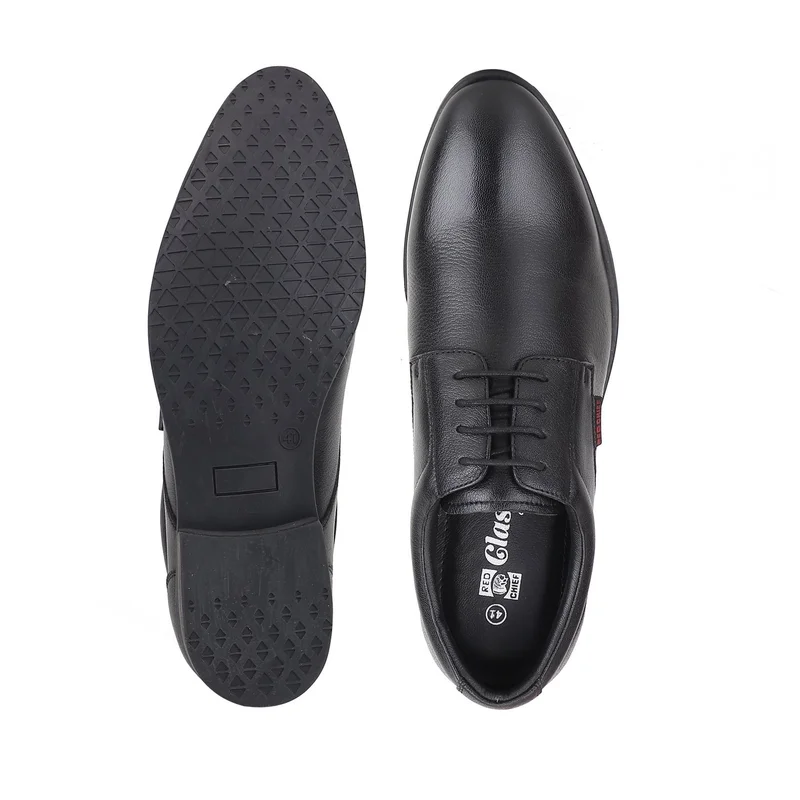 Red Chief Comfortable Genuine Leather Derby Formal Shoe For Men | Rc4053Lr Black