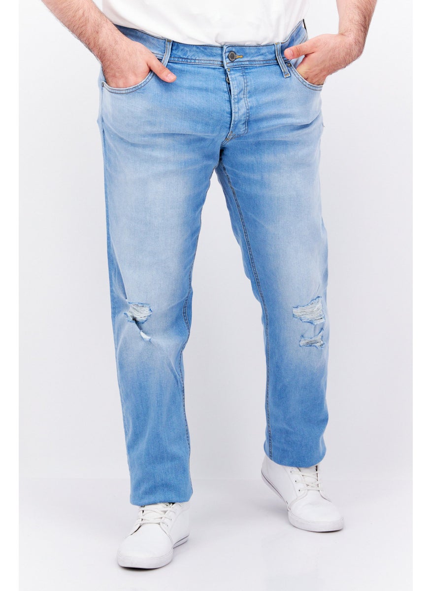 Men Regular Fit Rip Stretchable Denim Jeans, Wash Blue - pzsku/ZA21E095F6A6A44D99FCDZ/45/_/1732780789/79c7c587-c507-4b0b-b947-d4b2857f1598