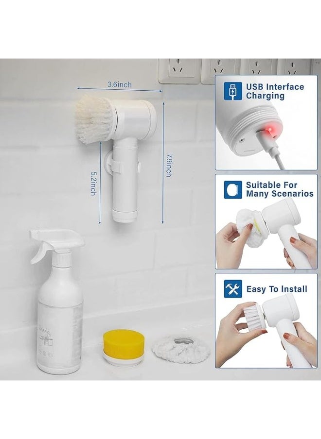 فرشة تنظيف ماجيك كهربائية 5×1 متعددة الاستخدامات مع شاحن USB - Image 3