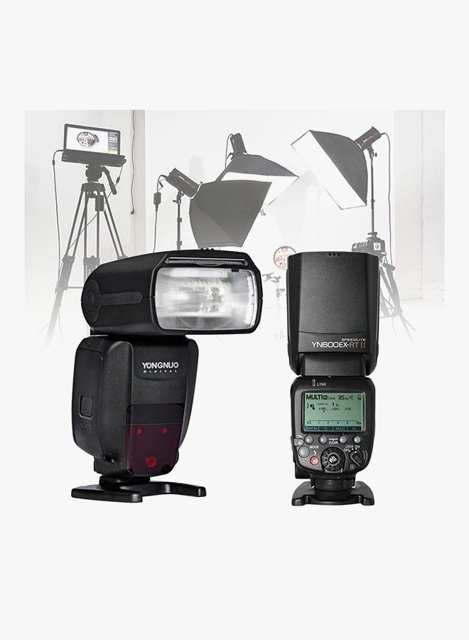 YONGNUO External Flash Light For Canon Camera Black - Image 4