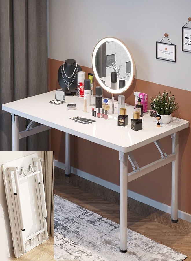 إسكدنيا مكتب الطي الكتابة جدول الكمبيوتر غرفة المعيشة مكتب المنزل بدون تجميع مكتب الدراسة جدول قابل للطي للأماكن الصغيرة - Image 1