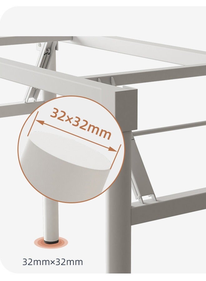 إسكدنيا مكتب الطي الكتابة جدول الكمبيوتر غرفة المعيشة مكتب المنزل بدون تجميع مكتب الدراسة جدول قابل للطي للأماكن الصغيرة - Image 4