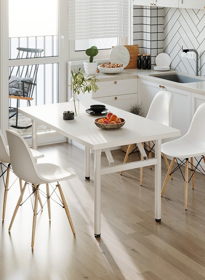 إسكدنيا مكتب الطي الكتابة جدول الكمبيوتر غرفة المعيشة مكتب المنزل بدون تجميع مكتب الدراسة جدول قابل للطي للأماكن الصغيرة - Image 2