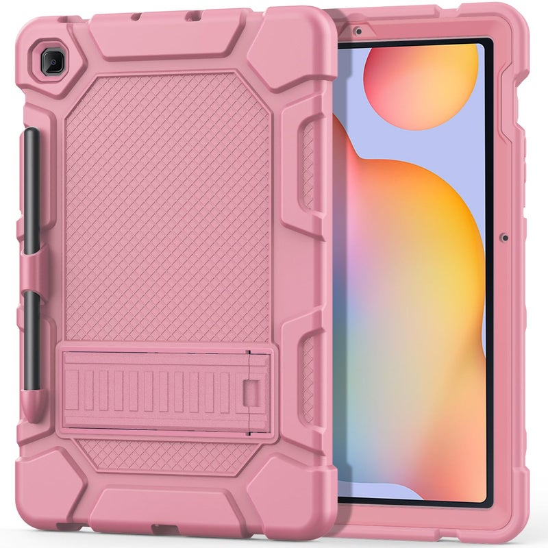 Cantis Case for Samsung Galaxy Tab S6 Lite 10.4 Inch 2024/2022/2020 with S Pen Holder, Heavy Duty Shockproof Rugged Protective for Samsung S6 Lite Case 10.4'', Rose Gold - Image 1