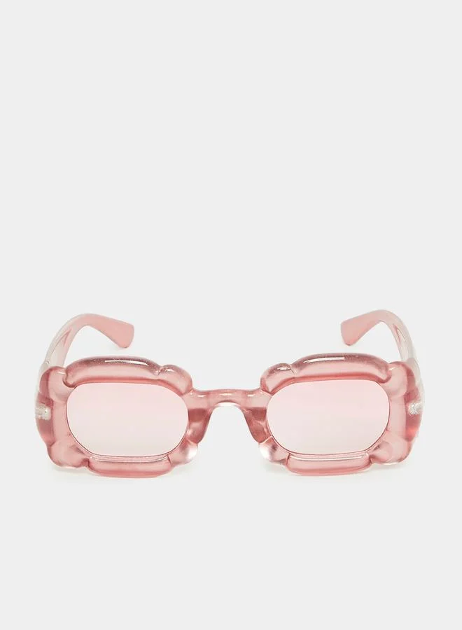 ستايلي Vintage Full Rim Sunglasses with Wide Arm Temple