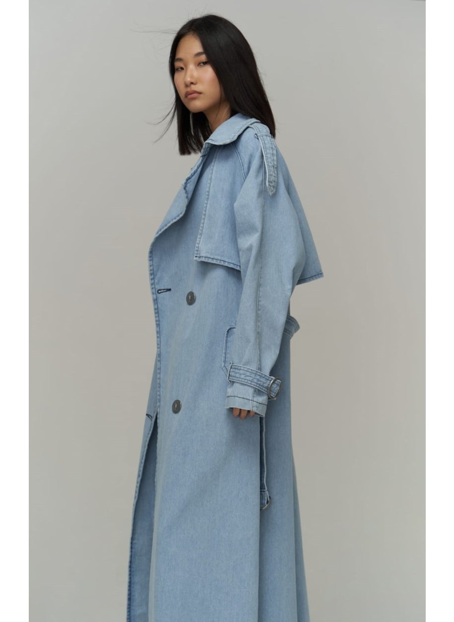 Collection Garment Ice Blue Jean Trench Coat - pzsku/ZA21E3DB7ED7071FB980FZ/45/_/1741093284/6932c687-95d1-43d2-93cb-4fa95285b7fc