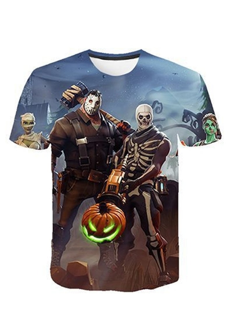 Generic - Game Fortnite set 3D digital printing personalized breathable children's T-shirt shorts set - Image 1