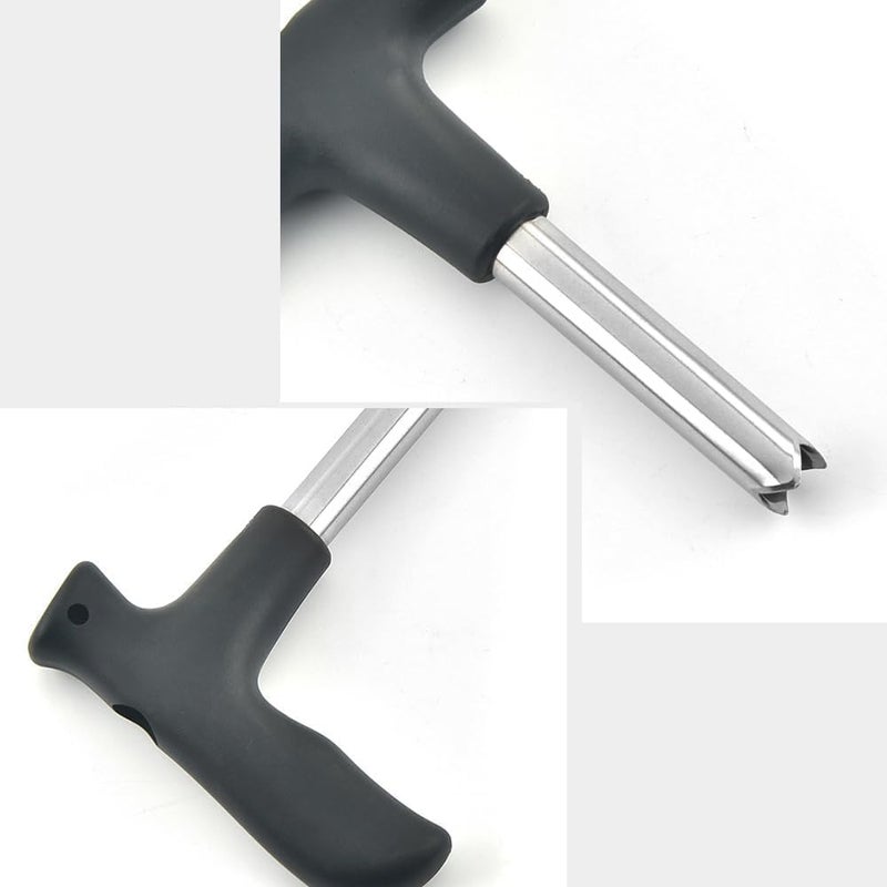 Baskety Useful Stainless Steel Coconut Opener Driller Knife Tool Cleaning Stick 2 - Image 3
