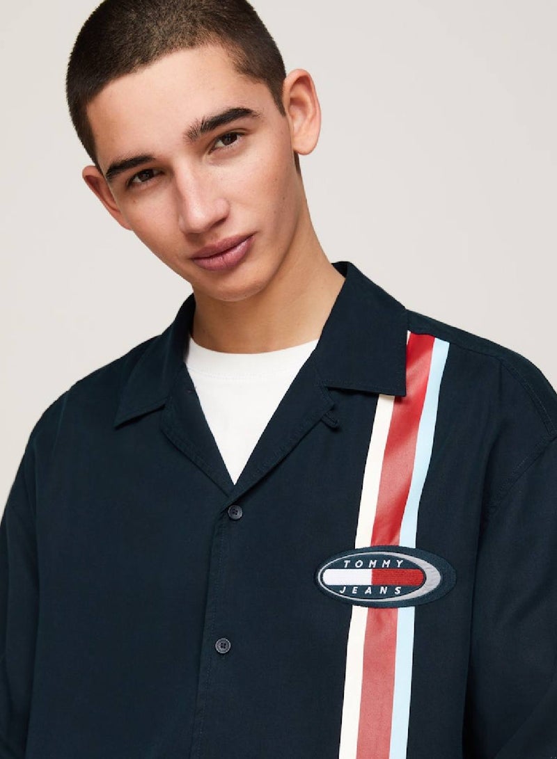 TOMMY JEANS Archive Relaxed Fit Short Sleeve Shirt - Image 3