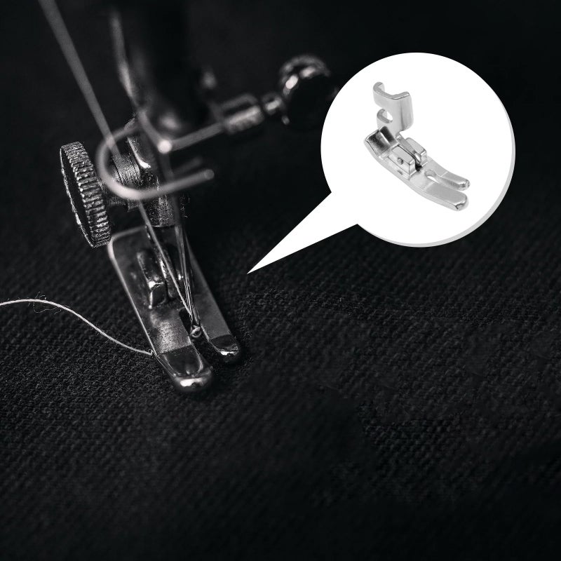 FIKLOTA 10mm (0.4" Wide) Low Shank Straight Stitch Presser Foot for Singer, Brother, Janome, Juki, Babylock, Elna, Kenmore, White, Necchi, Simplicity, and More Sewing Machines - Image 4