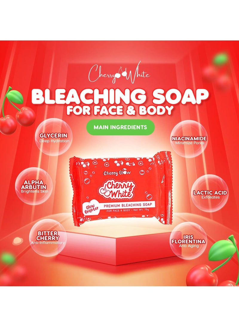 Cherry White Premium Bleaching Soap 5Pack * 75g - Image 2