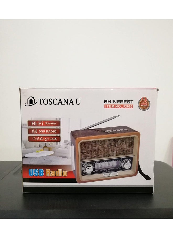 TOSCANA U - Bluetooth Portable Radio with Stereo and USB - Image 1