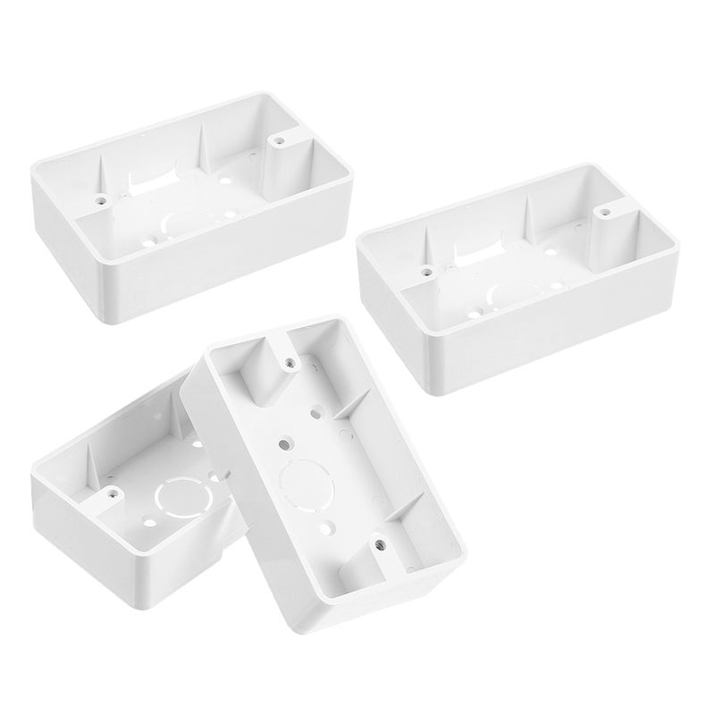 8 Pcs Electrical Outlet Box Weatherproof Mount Plug And Receptacle Protector 2-Gang Junction Box For Switches Home Improvement - Image 4