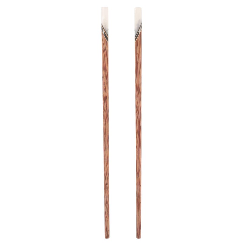 Natural Wood Reusable Chopsticks Pair Anti Slip Design for Home Dining and Outdoor Cooking - Image 2